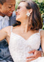 mother of pearl and gold crystal earring on model couple