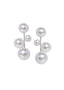 Pearl cluster stud on white background