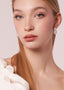 double pearl stud earring on model