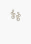Clustered Pearl earrings on a white background