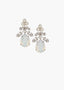 Flora Crystal Bridal Drop Earrings