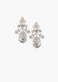 Flora Crystal Bridal Drop Earrings